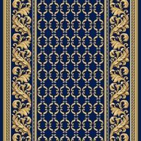 Ковровая дорожка полушерстяная PALACE BLUE
