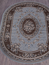 Ковер SIERRA 5444 BLUE-BROWN 2 Овал