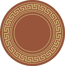 Ковер-циновка NOVARO 810-012 КРУГ