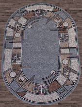 SIERRA ALBINA 3 BLUE-BROWN Овал