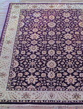 Индия шерсть шелк 14x14 802 D.PURPLE/IVORY