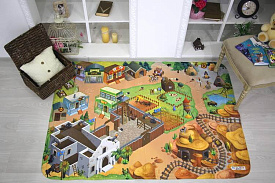 Детский развивающий 3D ковер Дикий Запад 86029