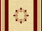 PACIFIC CARVING 0058 CREAM / BORDEAUX