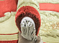 90 LINE WOOLEN HANDK-KNOTTED SHD-6 RED Овал