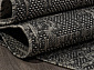 Ковер-циновка KAIR S136 BLACK-GRAY Овал