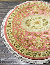 90 LINE WOOLEN HANDK-KNOTTED SHD-3 PINK Овал