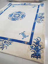 90 LINE WOOLEN HANDK-KNOTTED A-120 CREAM