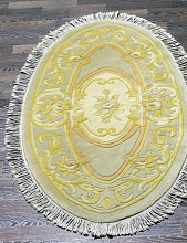 90 LINE WOOLEN HANDK-KNOTTED SHD-121 BEIGE Овал