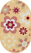 Детский ковер Цветочная поляна 44641-51 ОВАЛ