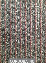 Грязезащитный коврик CORDOBA 40 серо-красный