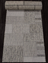 Ковровая дорожка-циновка KAIR S139 BLACK-GRAY