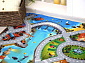 Детский развивающий 3D ковер с дорогами Сказочный Городок у моря 86031