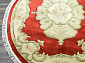 90 LINE WOOLEN HANDK-KNOTTED SHD-6 RED Овал