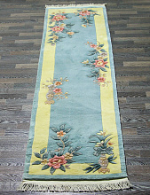 90 LINE WOOLEN HANDK-KNOTTED 7485 LIME