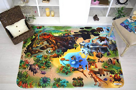 Детский развивающий 3D ковер Парк Юрского периода 86030