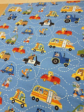 Детский ковер-палас ZVEROPOLIS сине-голубой