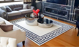 ручной работы МЕАНДР ivory-grey