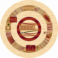 DA VINCI d025 CREAM-RED Круг