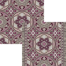 Ковровая Дорожка принт 8-ми цветная дорожка p1717b6r 102