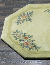 Ковер 90 LINE WOOLEN HANDK-KNOTTED SHD-107 CREAM Круг