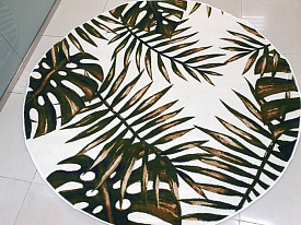 с цветами SCANDINAVIAN MONSTERA 6 круг 