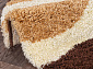 SHAGGY ULTRA s607 BEIGE-BROWN Круг