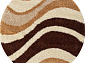 SHAGGY ULTRA s607 BEIGE-BROWN Круг