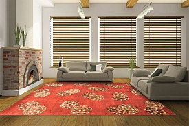 ручной работы Silk and Wool CHA 28 Rust