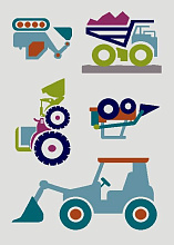 Детский ковер Sonic Kids Машины 1330 IA1 W