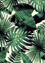 с цветами SCANDINAVIAN MONSTERA 10