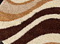 SHAGGY ULTRA s607 BEIGE-BROWN Круг