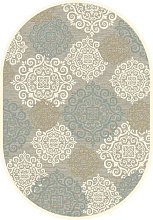 Рельефный ковер из вискозы GENOVA 38001 6555 90 ОВАЛ