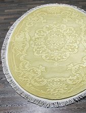Ковер 90 LINE WOOLEN HANDK-KNOTTED SHD-6 CREAM Овал