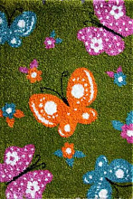 Детский ковер Цветные Бабочки фризе Fantasy 12006-130