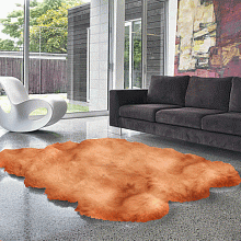 Овчина высокоплотная (накидка/ковер) ШЕСТЕРНАЯ закат