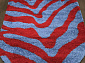 SHAGGY ULTRA s604 BLUE-RED Овал