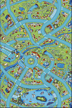 Детский развивающий ковер PTT Sorona Веселая деревушка  РАЗМЕР 2*3