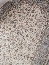 VALENCIA DELUXE F014 CREAM-L.BLUE Овал