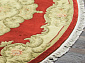 90 LINE WOOLEN HANDK-KNOTTED SHD-6 RED Овал